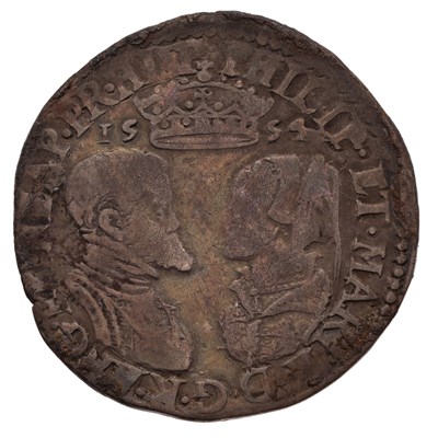 Lot 36 - Philip and Mary, Shilling 1554, with full...
