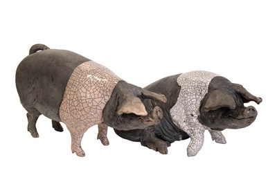 Lot 61 - Christine Cummings (b.1969): A Raku Pottery...