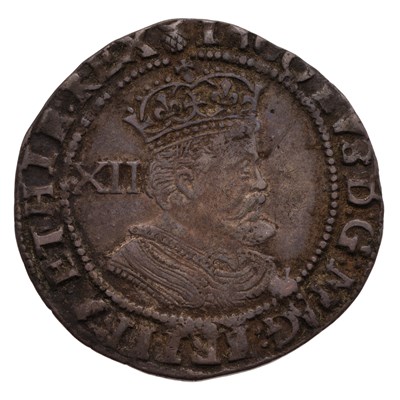 Lot 46 - James I, Shilling, third coinage 1619-25, mm....