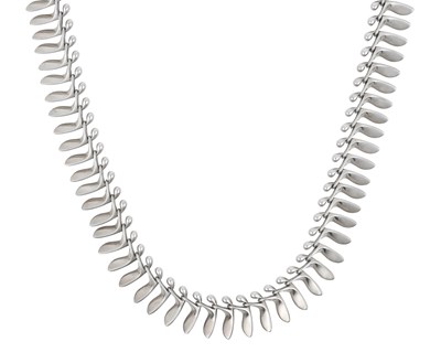 Lot 2288 - A Silver Necklace, designed by Bent Gabrielsen...