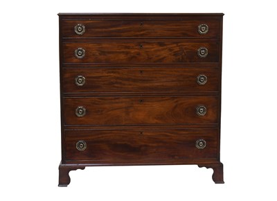Lot 635 - A George III Mahogany, Rosewood-Crossbanded...