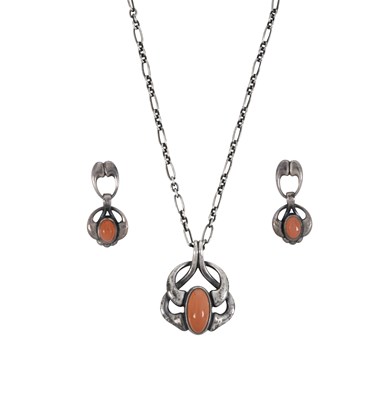 Lot 2296 - An Orange Moonstone 2006 Heritage Pendant on...