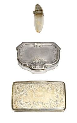 Lot 86 - Two French Silver Boxes, One by Henin and Cie.,...
