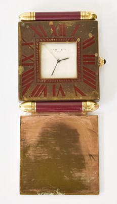 Lot 194 - A Must De Cartier Alarm Travelling Timepiece,...
