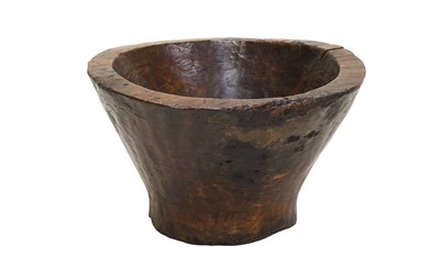 Lot 489 - A Dug-Out Bowl, 19th century, of waisted...