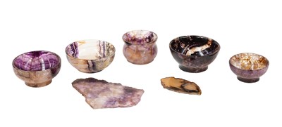 Lot 225 - Five Various Derbyshire Blue John Fluorite...