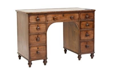 Lot 600 - A Regency Mahogany and Oak-Lined Kneehole Desk,...