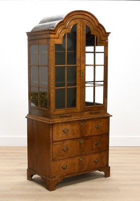 Lot 238 - A George II Walnut and Crossbanded Cabinet on...