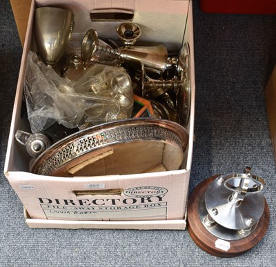 Lot 257 - A Collection of Assorted Silver Plate,...