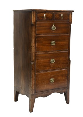 Lot 609 - A Regency-Style Mahogany Chest of Drawers,...