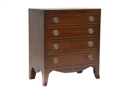 Lot 613 - A Regency-Style Mahogany and Boxwood-Strung...