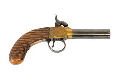 Lot 446 - A 19th Century Percussion Pocket Pistol, the 6....