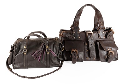 Lot 1067 - A Mulberry Dark Brown Roxanne Bag, with brass...