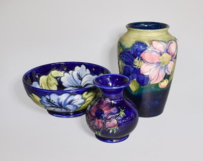 Lot 353 - A 1980s Walter Moorcroft Pottery Bowl in the...