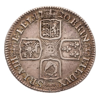 Lot 91 - George I, Shilling 1720, first bust, plain...