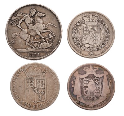 Lot 74 - William and Mary, Halfcrown 1689, first bust,...