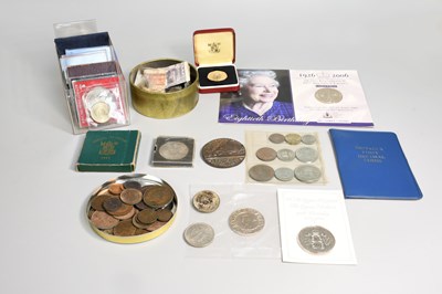 Lot 131 - Mixed UK and World Coins, to include: a George...