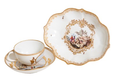 Lot 143 - A Meissen Porcelain Spoon Tray, circa 1750, of...