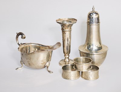 Lot 165 - A Collection of Assorted Silver, comprising a...