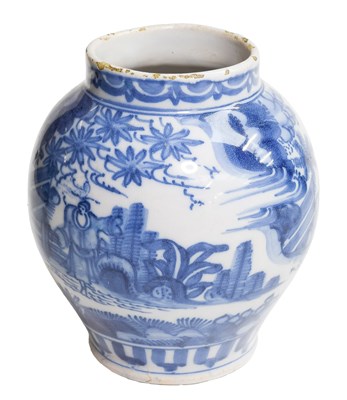 Lot 39 - An English Delft Vase, circa 1700, Brislington...