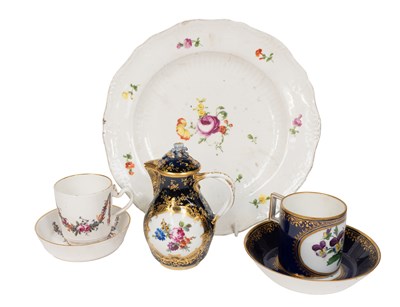 Lot 127 - A Höchst Porcelain Cup and Saucer, c1770, of...
