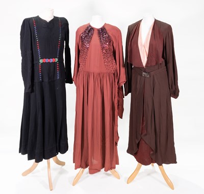 Lot 2171 - Three Circa 1940s Dresses, comprising a...