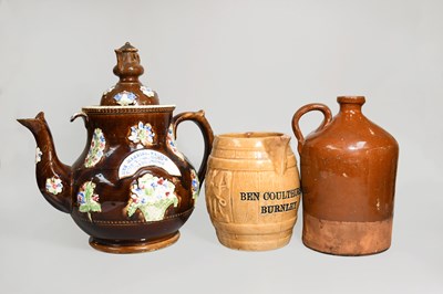 Lot 220 - A Cliviger (Lancashire) Slipware Pottery...