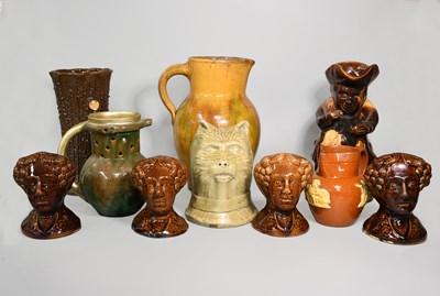 Lot 103 - A Ewenny Pottery Jug, decorated in light...