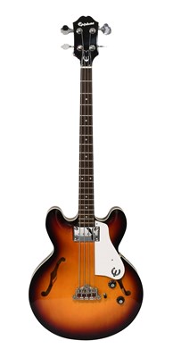 Lot 40 - Epiphone Rivoli VC Hollow Body Bass Guitar (1997)