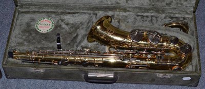 Lot 263 - A brass tenor saxophone by Ida Maria Grassi, in a plush lined case