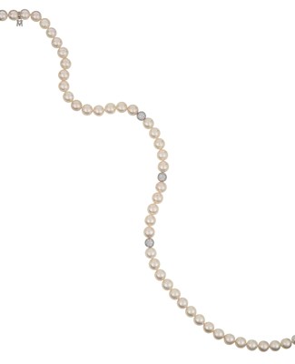 Lot 2125 - A Cultured Pearl Necklace, by Mikimoto the...