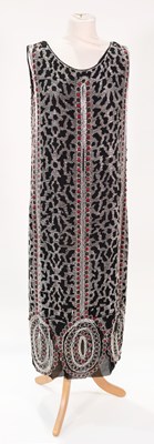 Lot 2201 - Circa 1920s Heavily Beaded Sleeveless Evening...