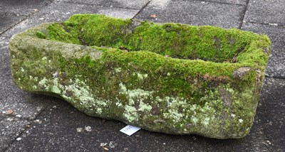 Lot 266 - A Rectangular Carved Stone Garden Troughs 85cm...