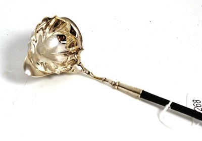 Lot 268 - Georgian silver toddy ladle