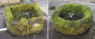 Lot 1208 - A Stone Garden Trough, of rectangular form, in...