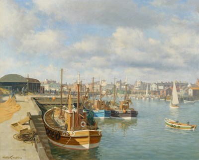 Lot 530 - Walter Goodin (1907-1992) Bridlington Harbour...