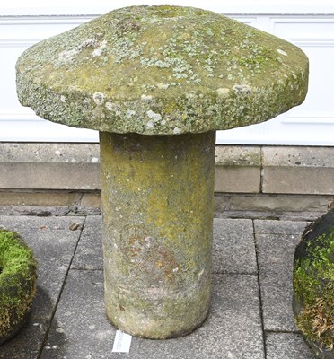 Lot 236 - A Weathered Staddle Stone, of typical mushroom...