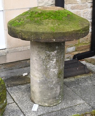 Lot 238 - A Weathered Staddle Stone, of typical mushroom...