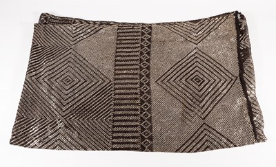 Lot 2191 - Circa 1920s Egyptian Assuit Shawl, geometric...