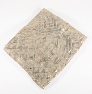Lot 2194 - Circa 1920s Egyptian Assuit Shawl, geometric...