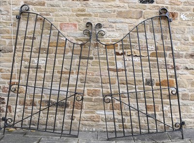 Lot 262 - A Substantial Pair of Metal Garden Gates, of...