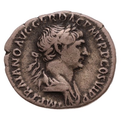 Lot 9 - Roman Imperial, Trajan Denarius, c.112-114 AD,...