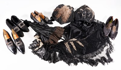 Lot 2257 - 19th Century Costume Accessories comprising a...