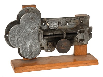 Lot 106 - A Twin Spring Bolt Latch, probably French,...