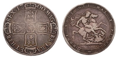 Lot 77 - William III, Crown 1700, D.TERTIO, third bust...