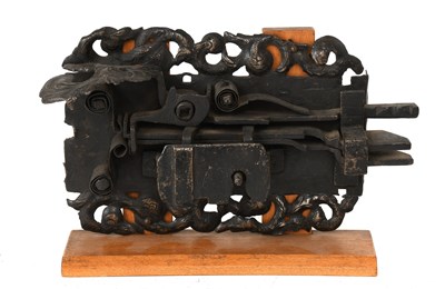 Lot 84 - An Iron Latch, Dutch, late 17th century, with...
