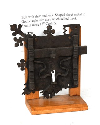 Lot 38 - An Iron Lock, Spanish/French, 15th century,...