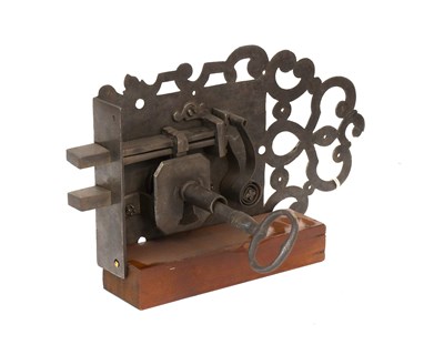 Lot 45 - A 17th Century English Iron Door Lock, finely...