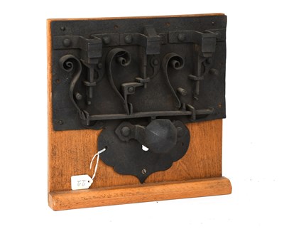 Lot 121 - A 17th Century German Iron Chest Lock, through...