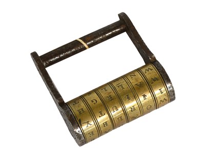 Lot 179 - A Mid 19th Century Six-Ring Iron and Brass...